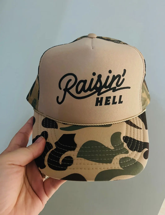 Raisin Hell Trucker Hat